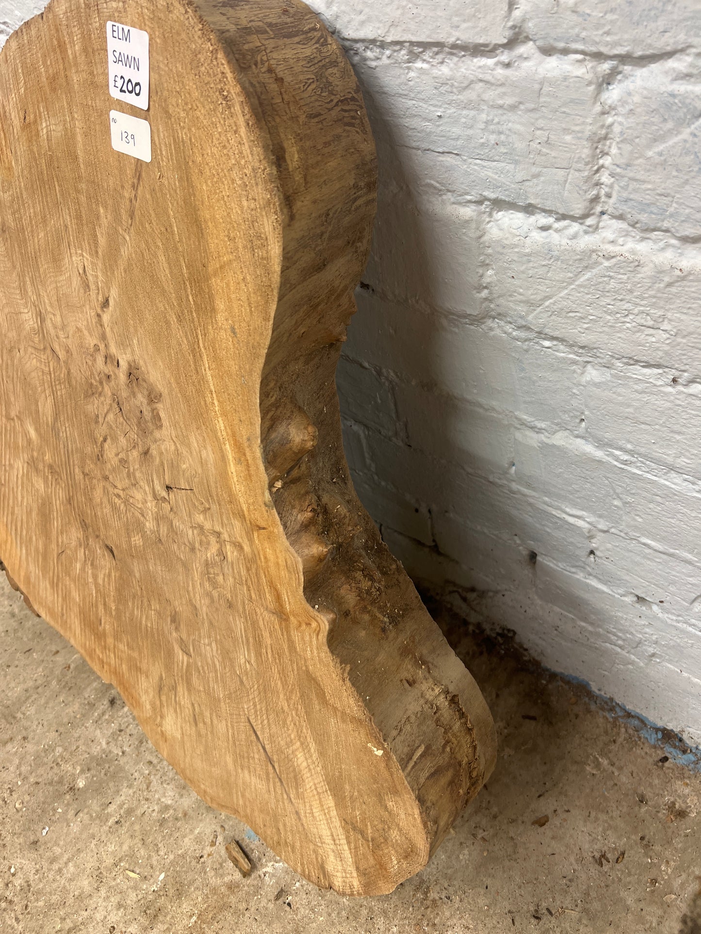 Elm No 139 - 640x830x90mm Sawn