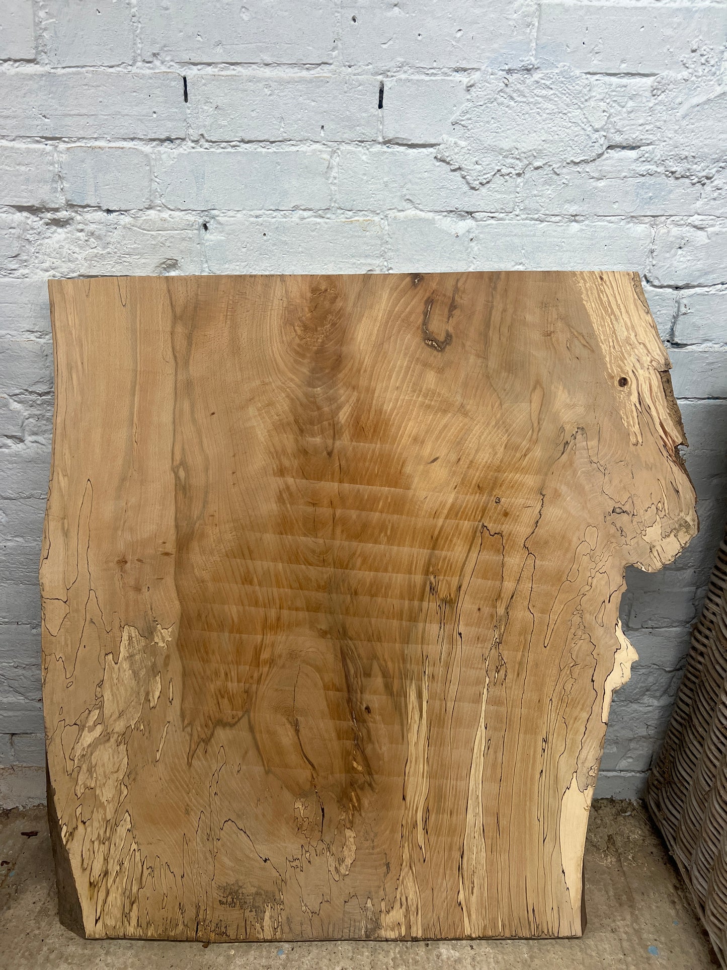 Spalted beech No 17 - 1010x760-890x37mm Planed