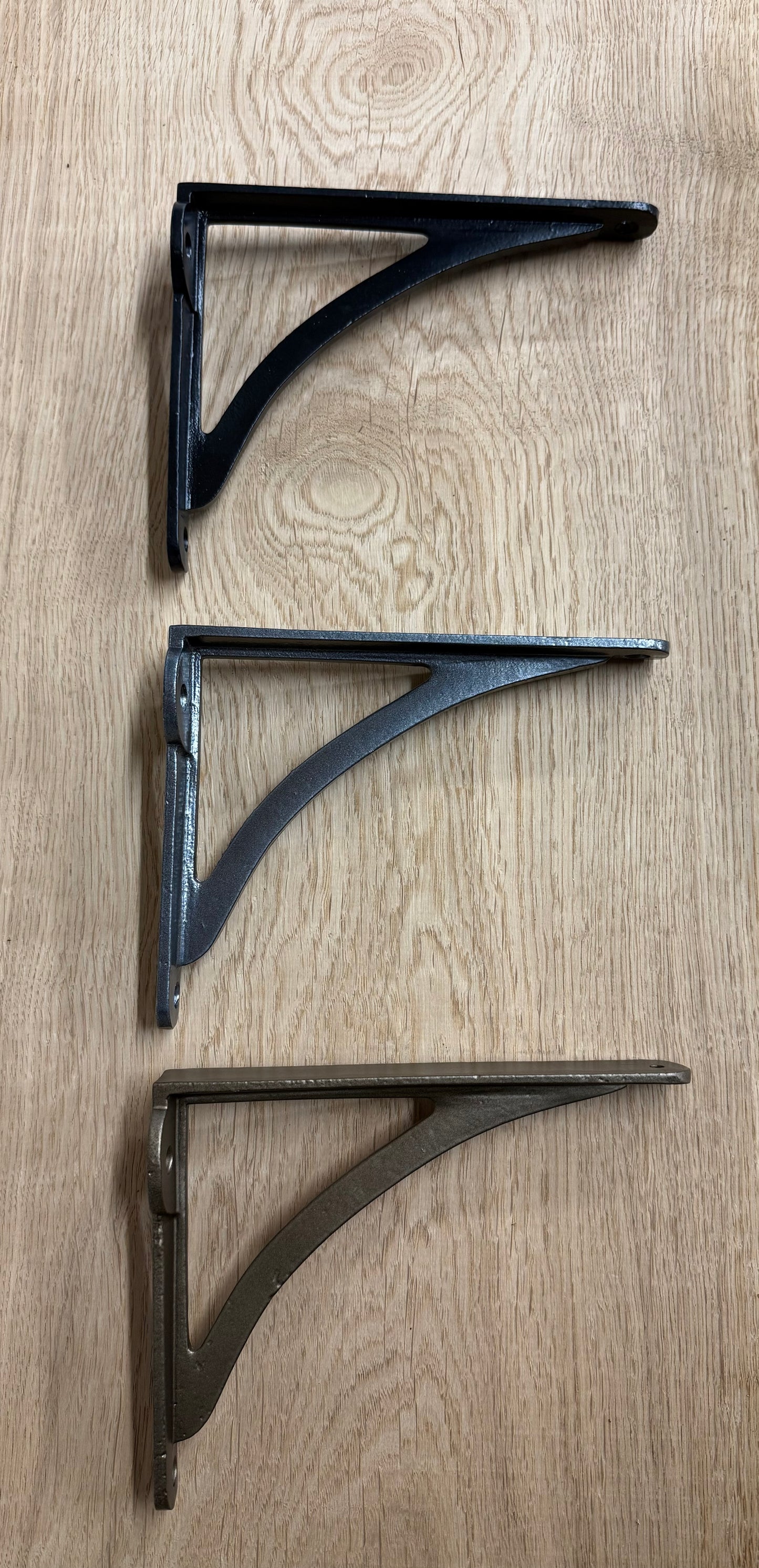 PEWTER GREY Premium Cast Iron Shelf Bracket