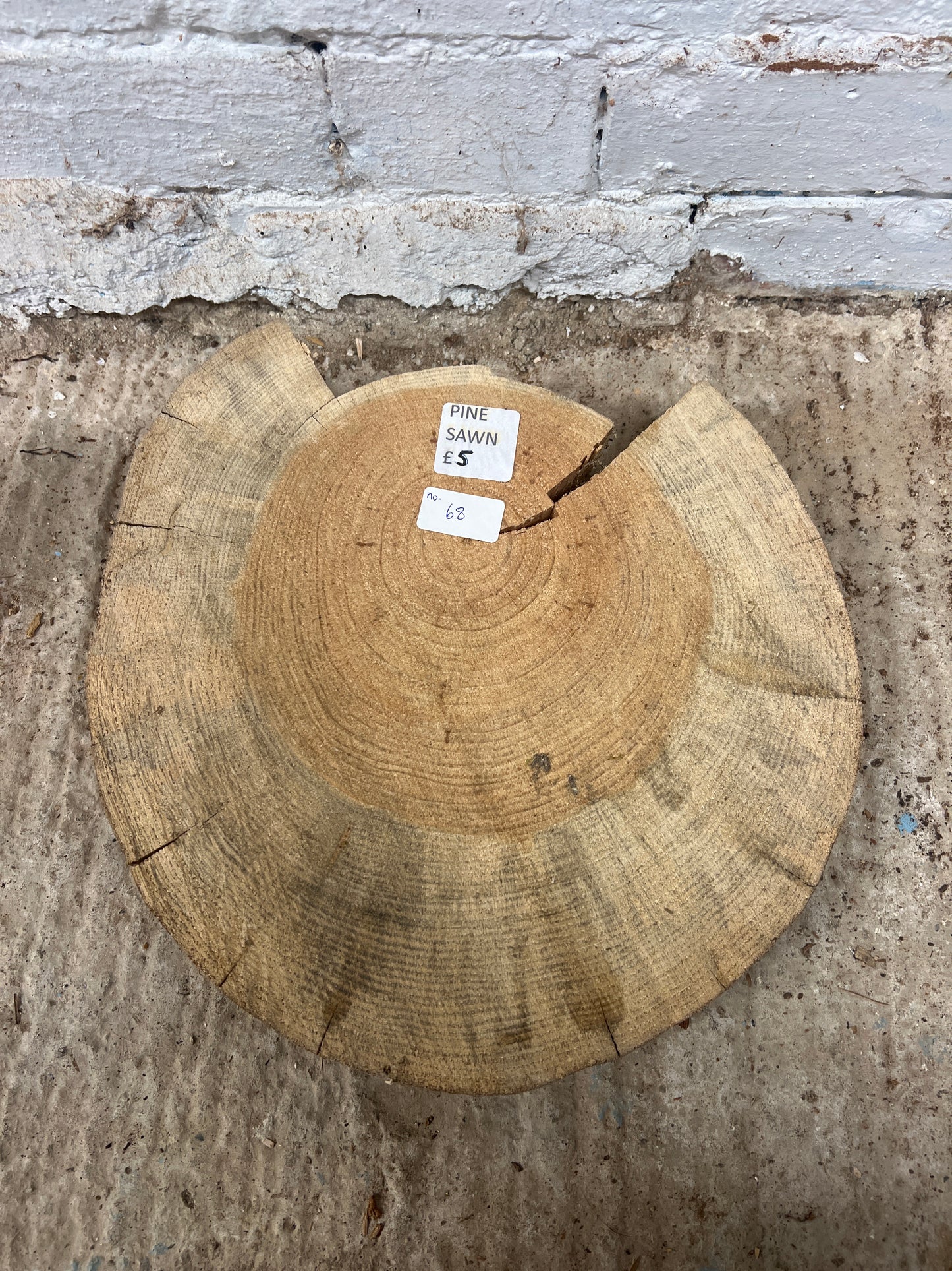 Pine No 68 - 320x340x50mm Sawn
