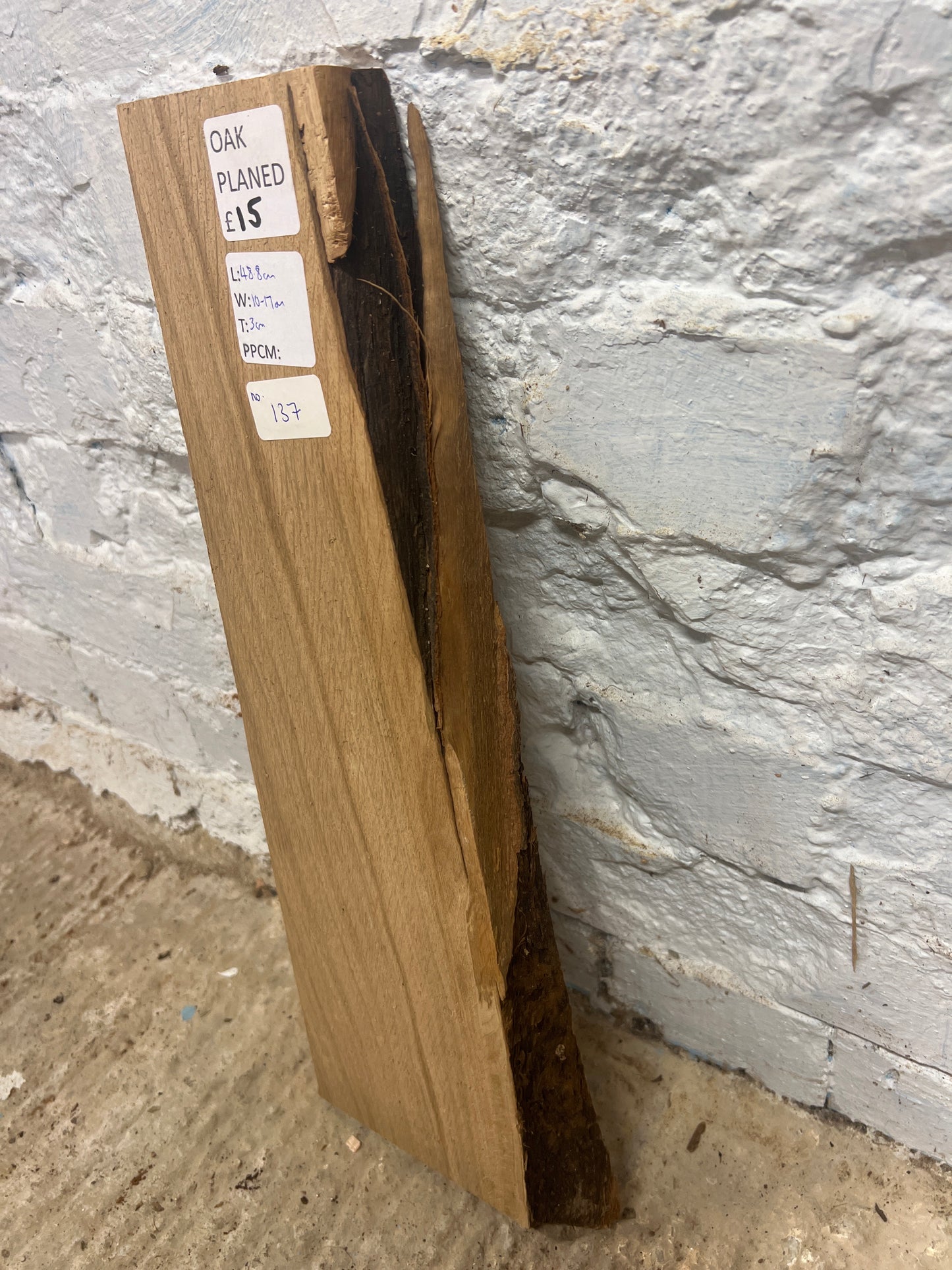 Oak No 137 - 488x100-117x30mm Planed