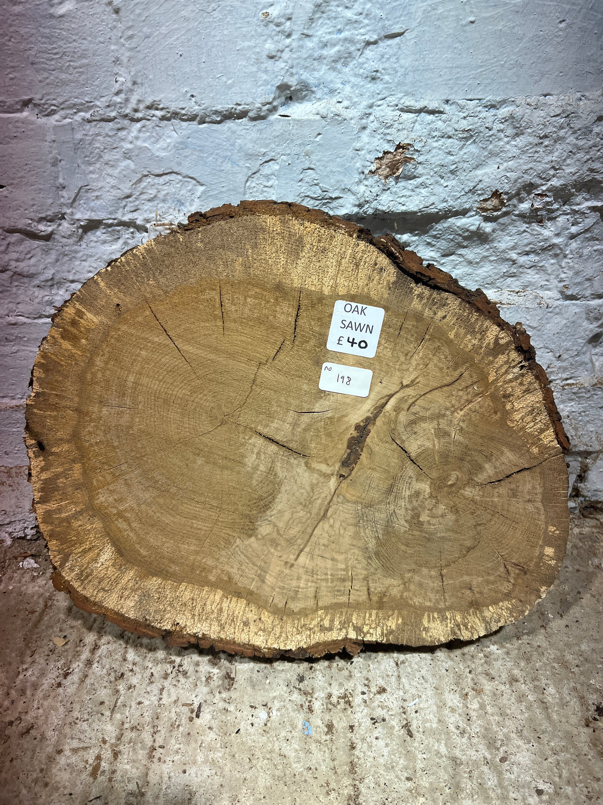 Oak No 198 - 350x440x60mm Sawn