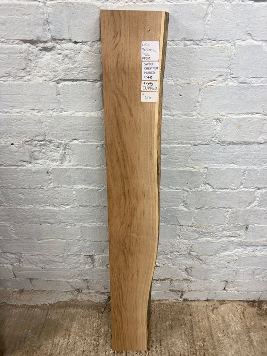 Sweet Chestnut No 240 - 1130x140-160x45mm Planed