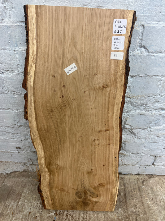 Oak No 36 - 780x300-330x30mm Planed