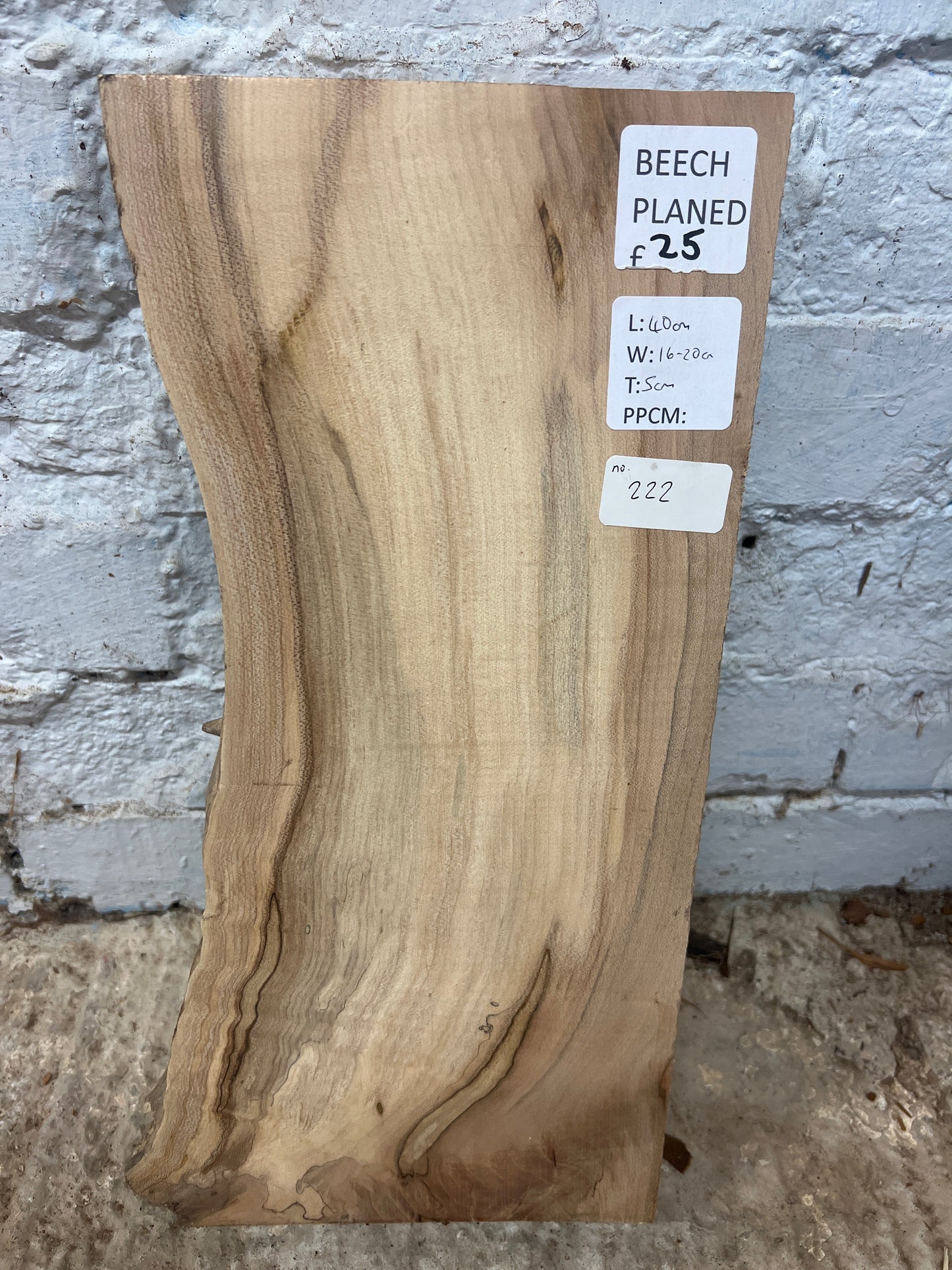 Beech 222 - 400x160-200x50mm Planed