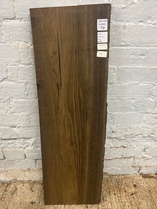Bog Oak No 57 - 950x280-310x30mm Planed