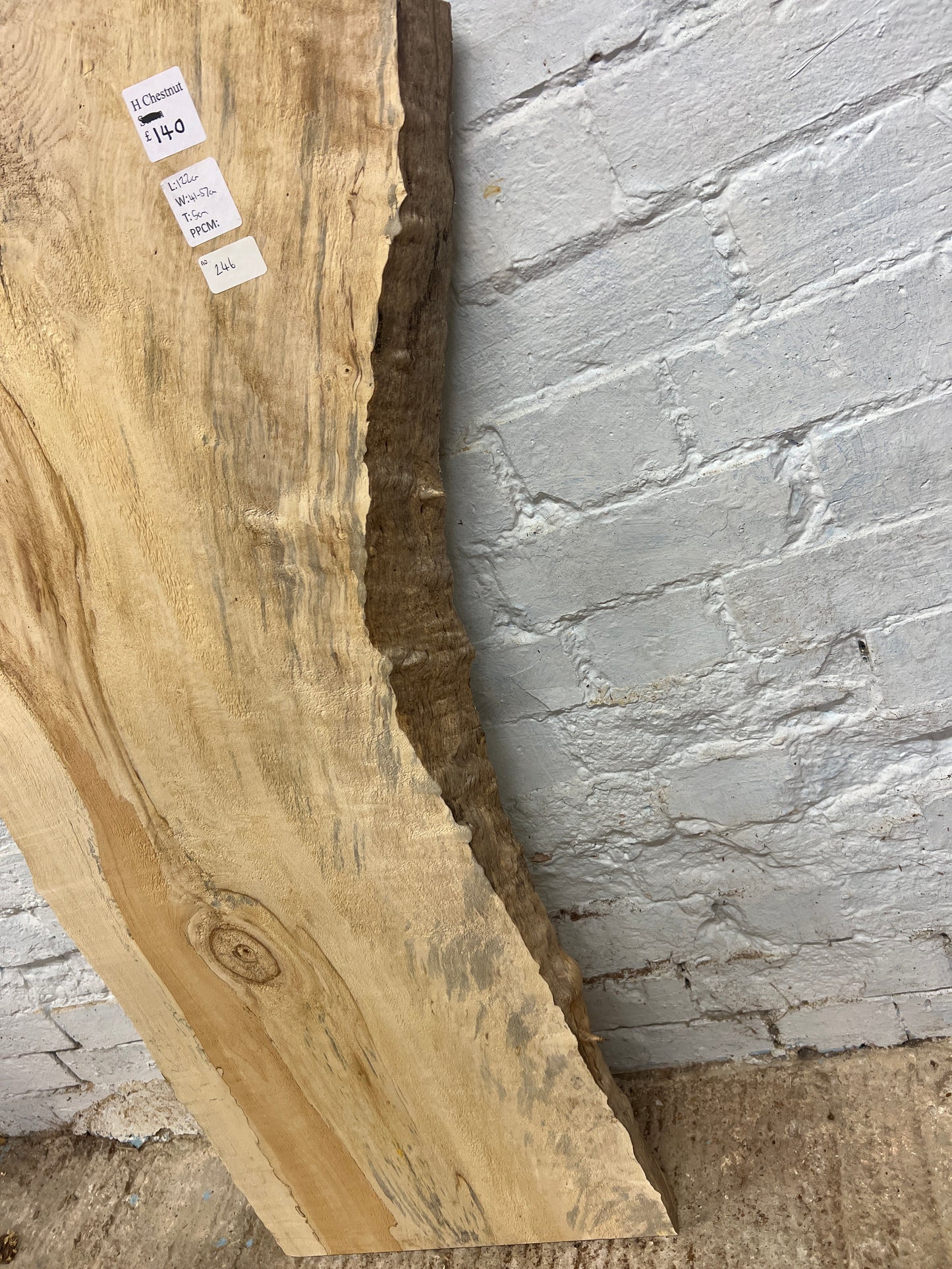 Horse Chestnut No 246 - 1220x410-570x50mm Planed