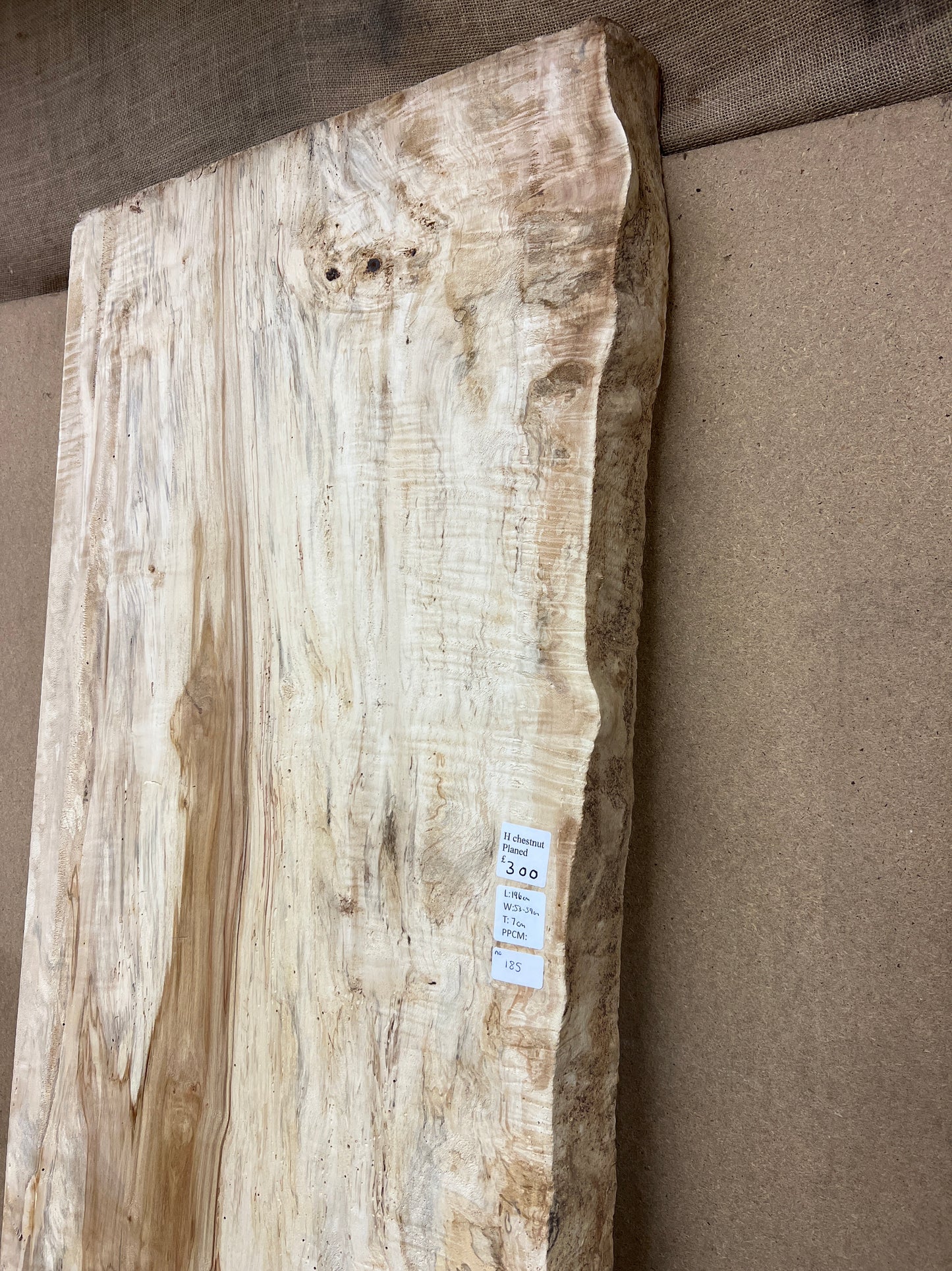 Horse Chestnut No 185 - 1960x530-590x70mm Planed