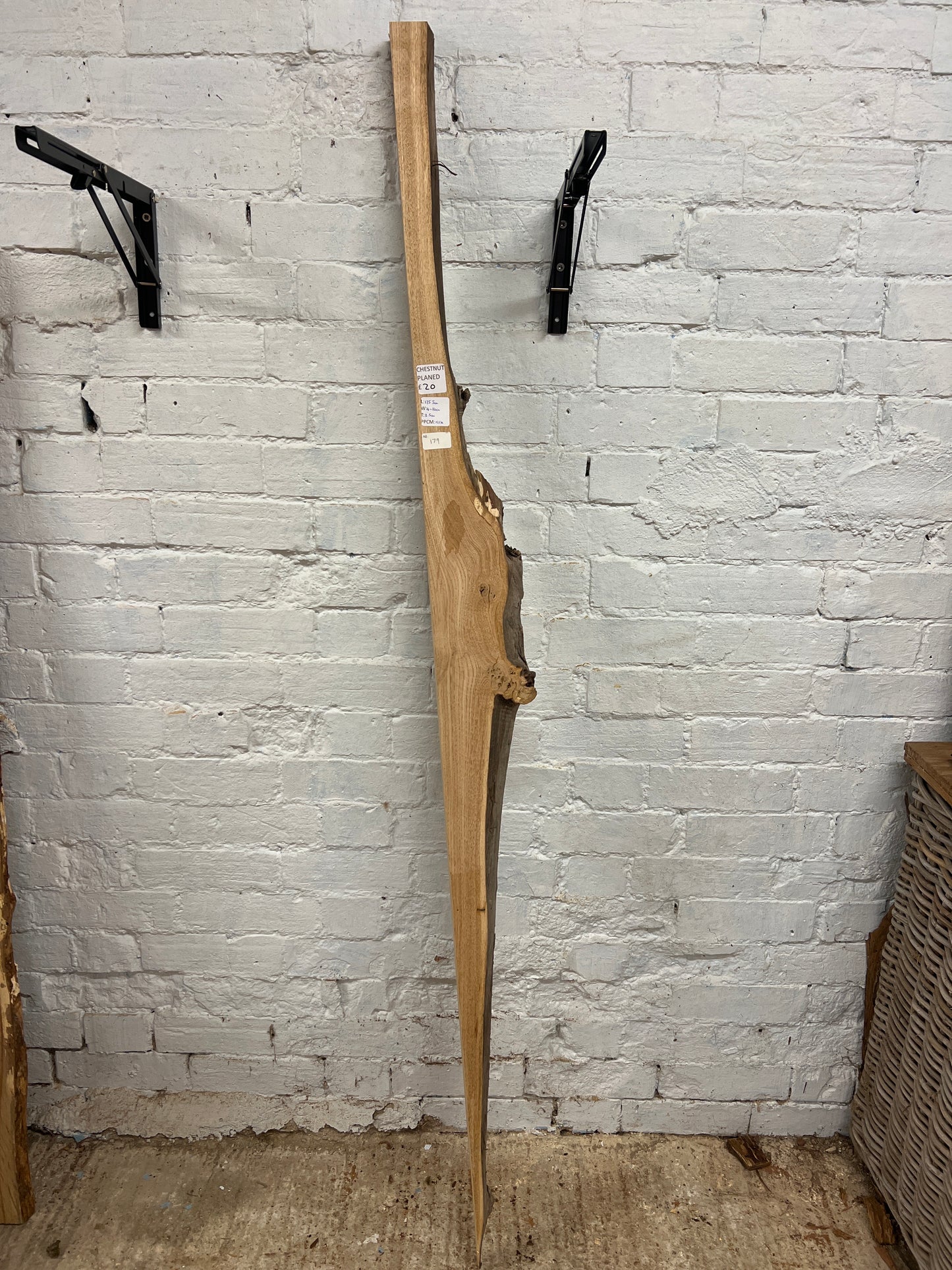 Chestnut No 179 - 1755x40-140x35mm Planed