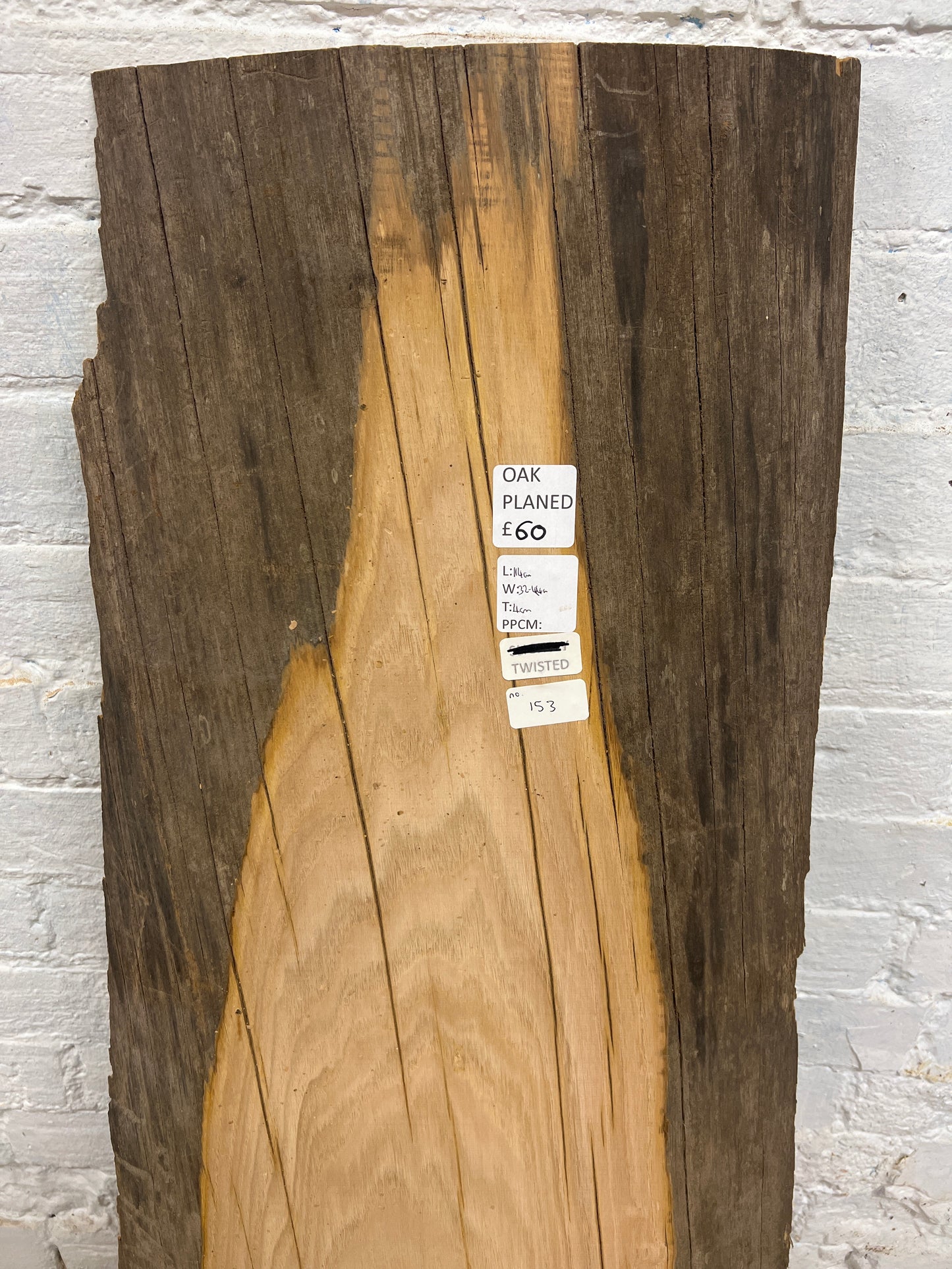 Aged Oak No 153 - 1140x320-440x40mm Planed