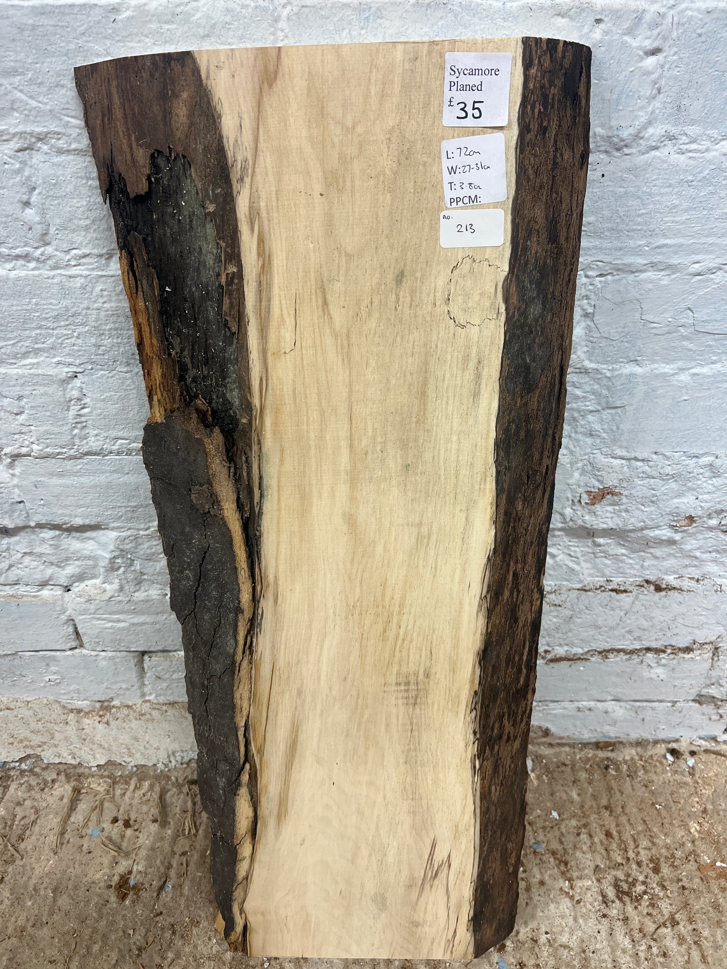 Sycamore No 213 - 720x270-310x38mm Planed