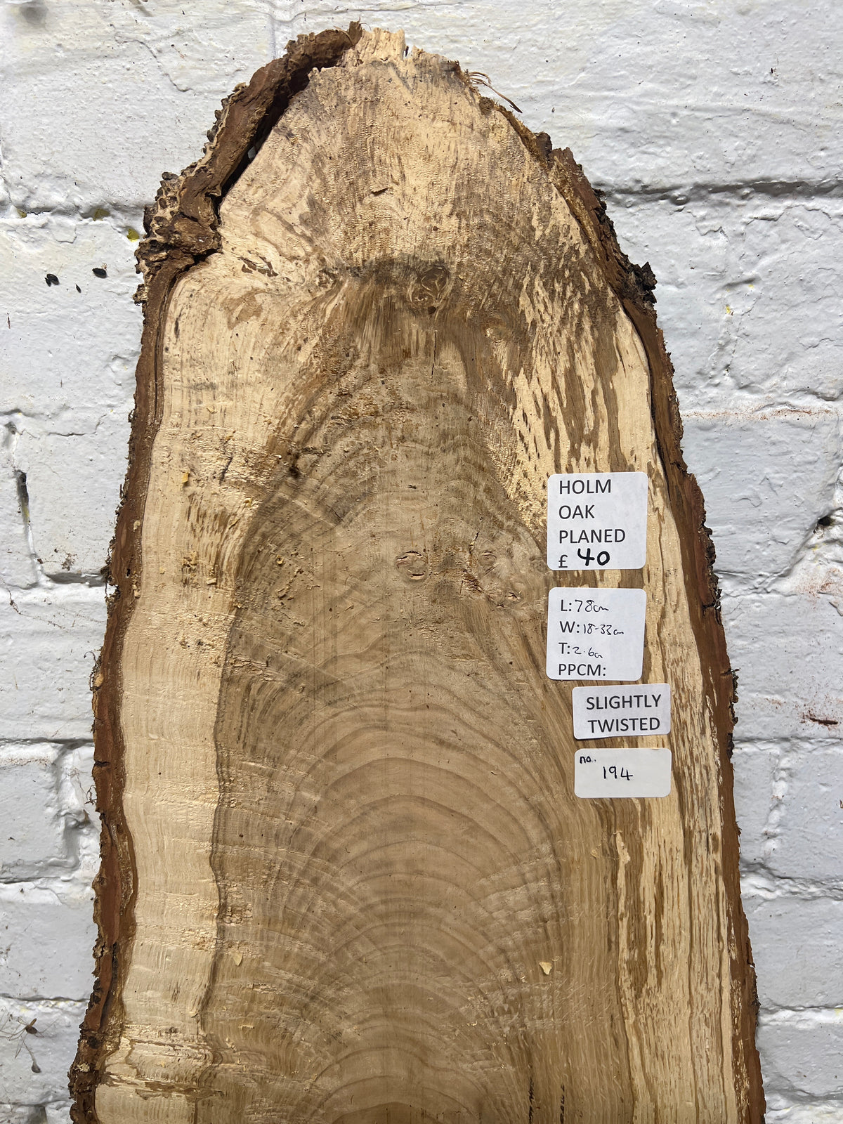 Oak No 194 - 780x180-330x26mm Planed