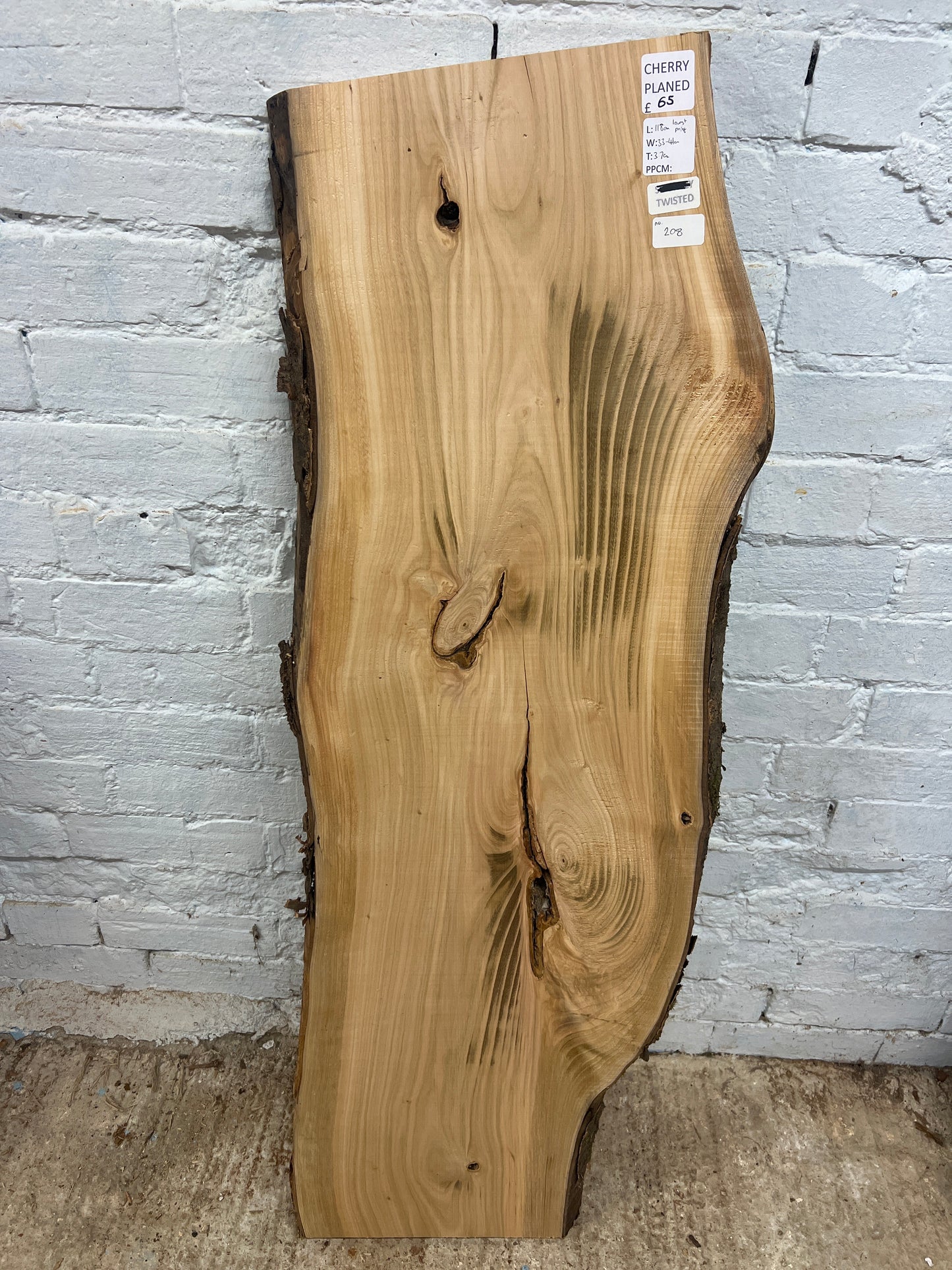 Cherry No 208 - 1180x330-410x37mm Planed
