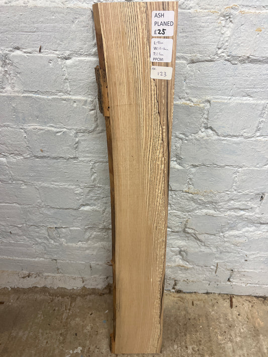 Ash No 123 - 910x130-160x23mm Planed