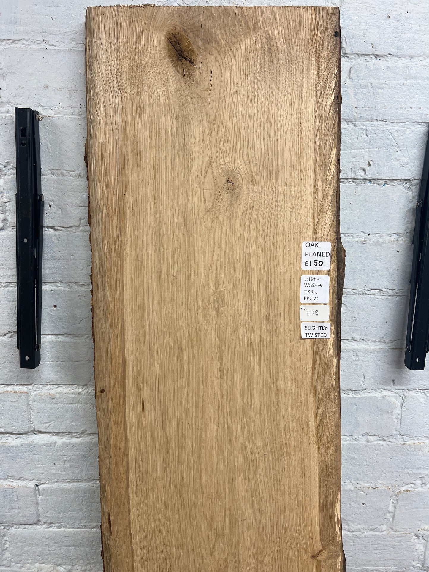Oak No 238 - 1670x330-370x35mm Planed