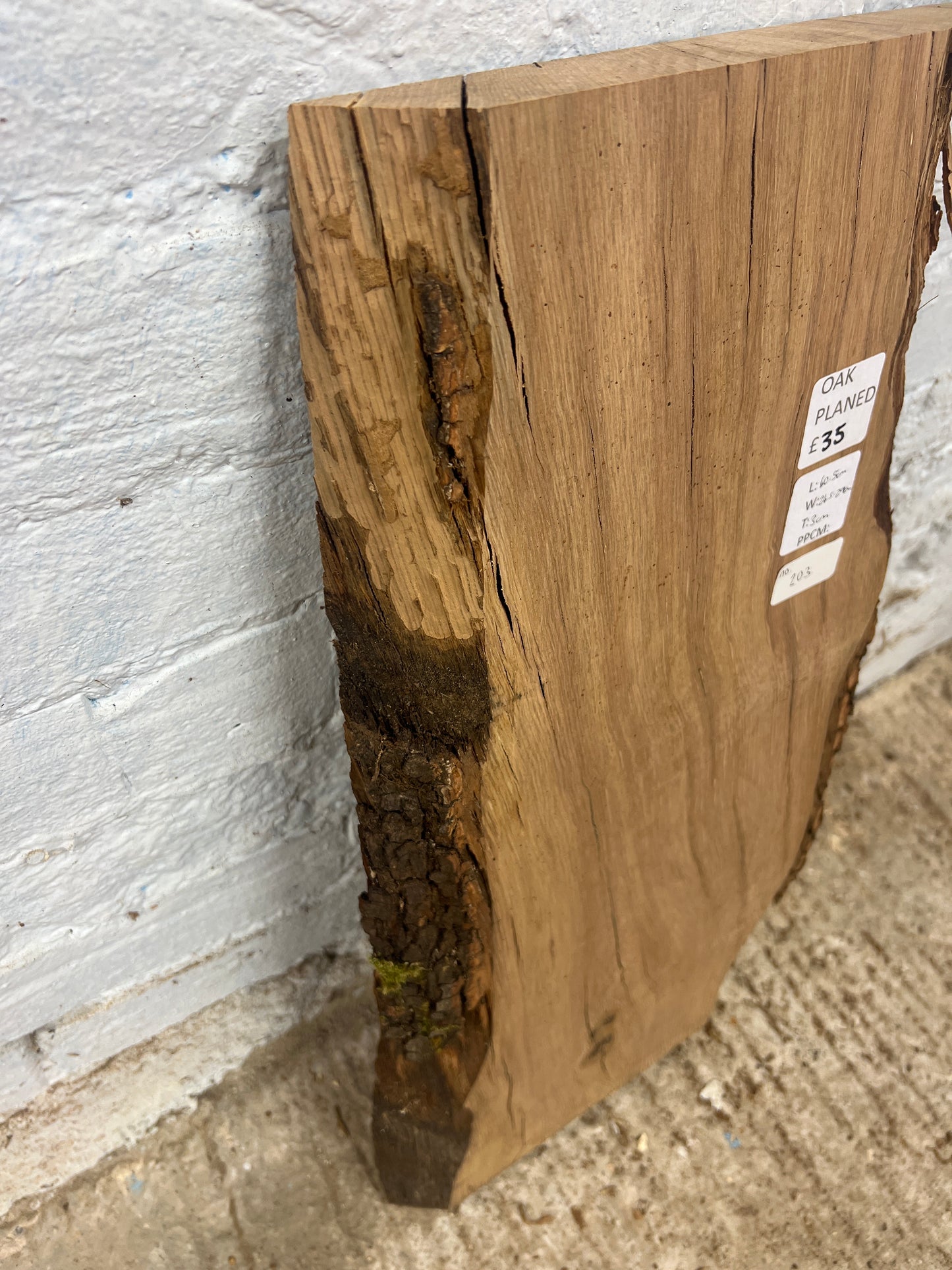 Oak No 203 - 605x245-290x30mm Planed