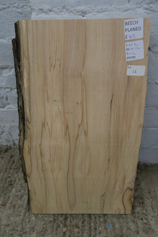 Beech No 16 - 488x280-290x33mm Planed