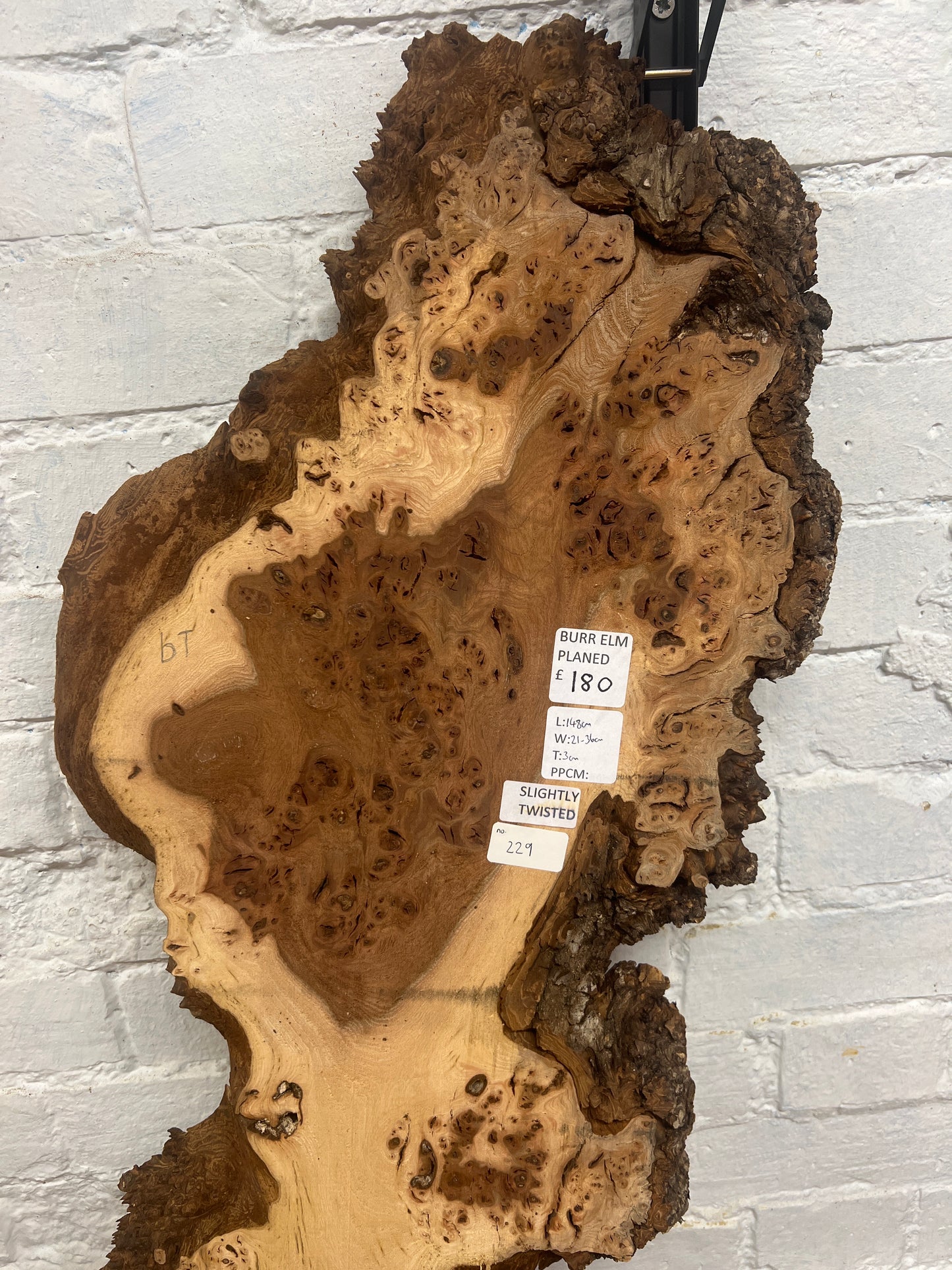 Burr Elm No 229 - 1480x210-360x30mm Planed