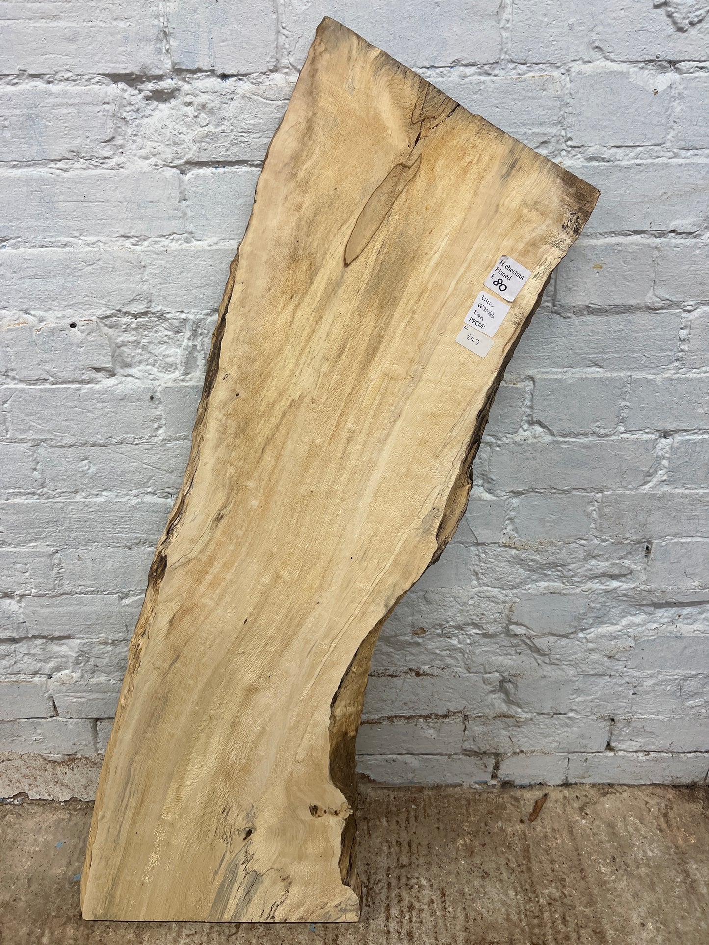 Horse Chestnut No 247 - 1110x300-400x40mm Planed