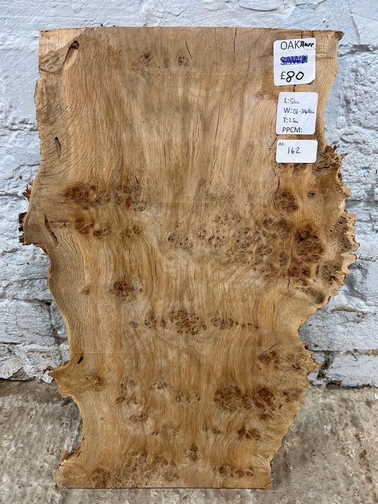 Burr Oak No 162 - 510x260-345x35mm Planed