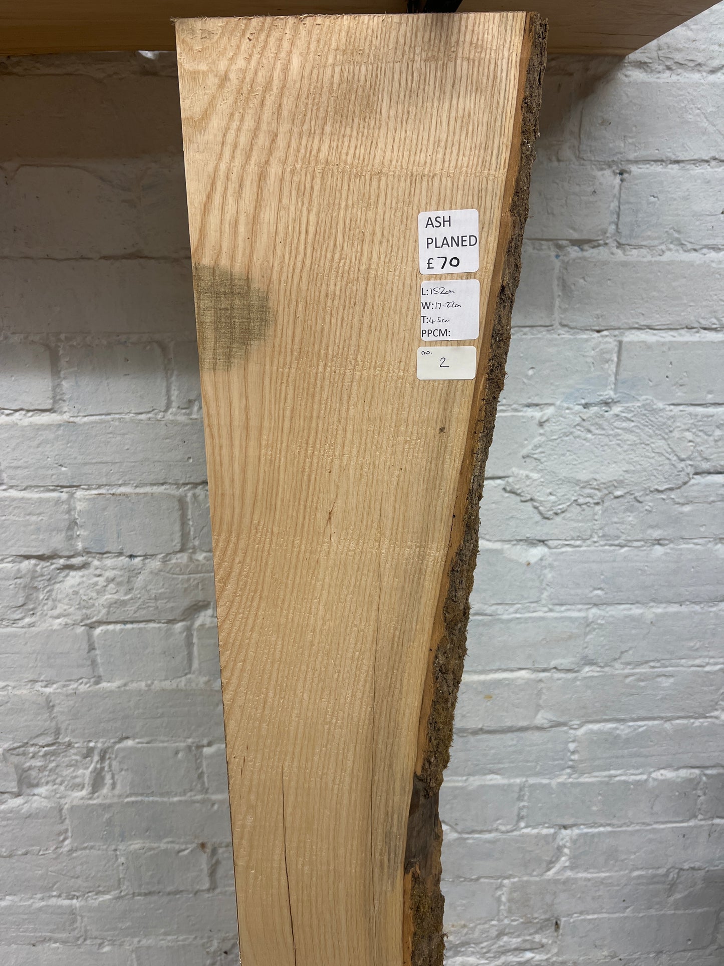Ash No 2 - 1520x170-220x45mm Planed