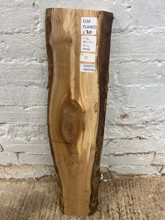 Elm No 33 - 710x150-185x27mm  Planed