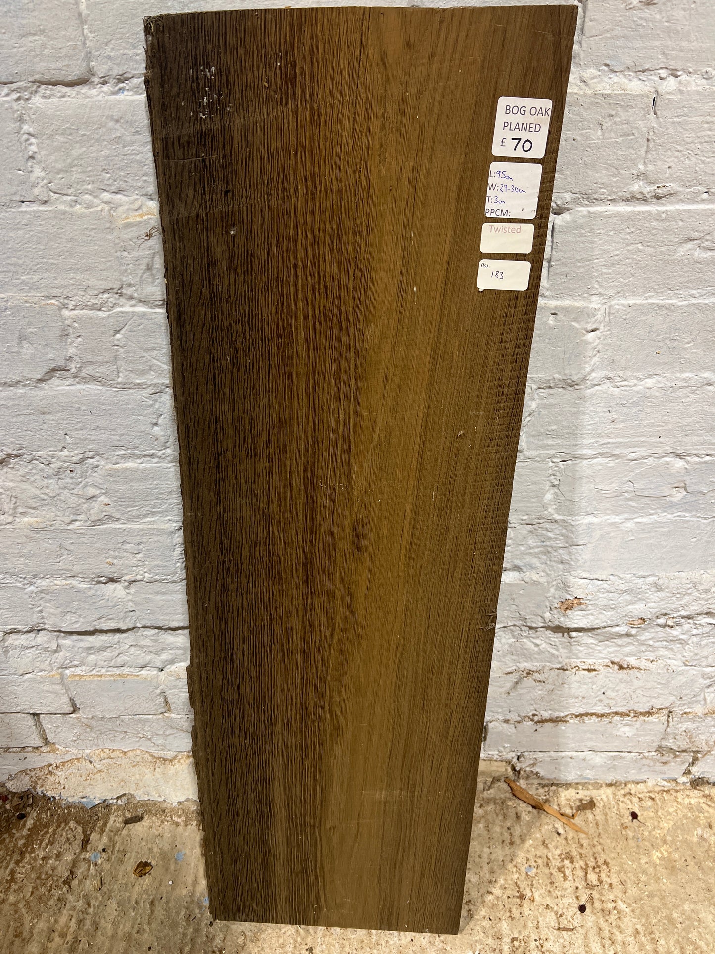 Bog Oak No 183 - 950x290-300x30mm Planed