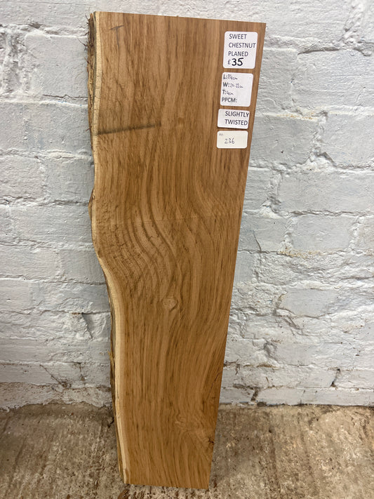 Sweet Chestnut No 236 - 840x200-220x40mm Planed