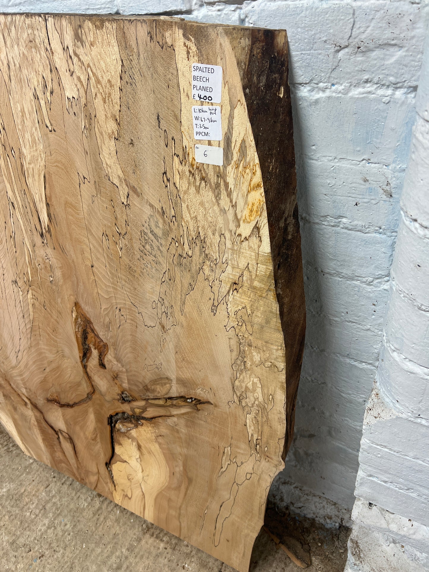 Spalted Beech No 6 - 1060x670-960x35mm Planed