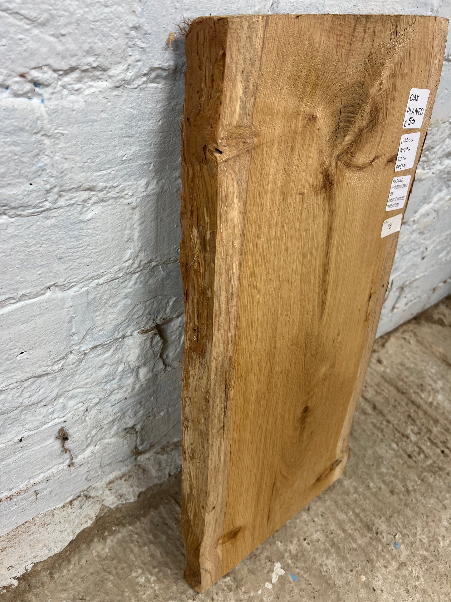Oak No 18 - 625x290x37mm Planed
