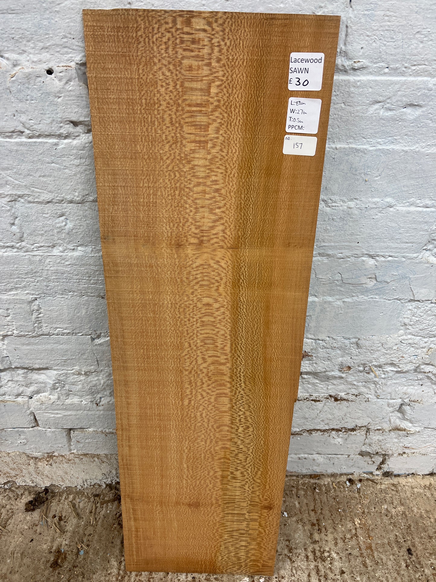 Lacewood No 157 - 880x270x5mm Sawn