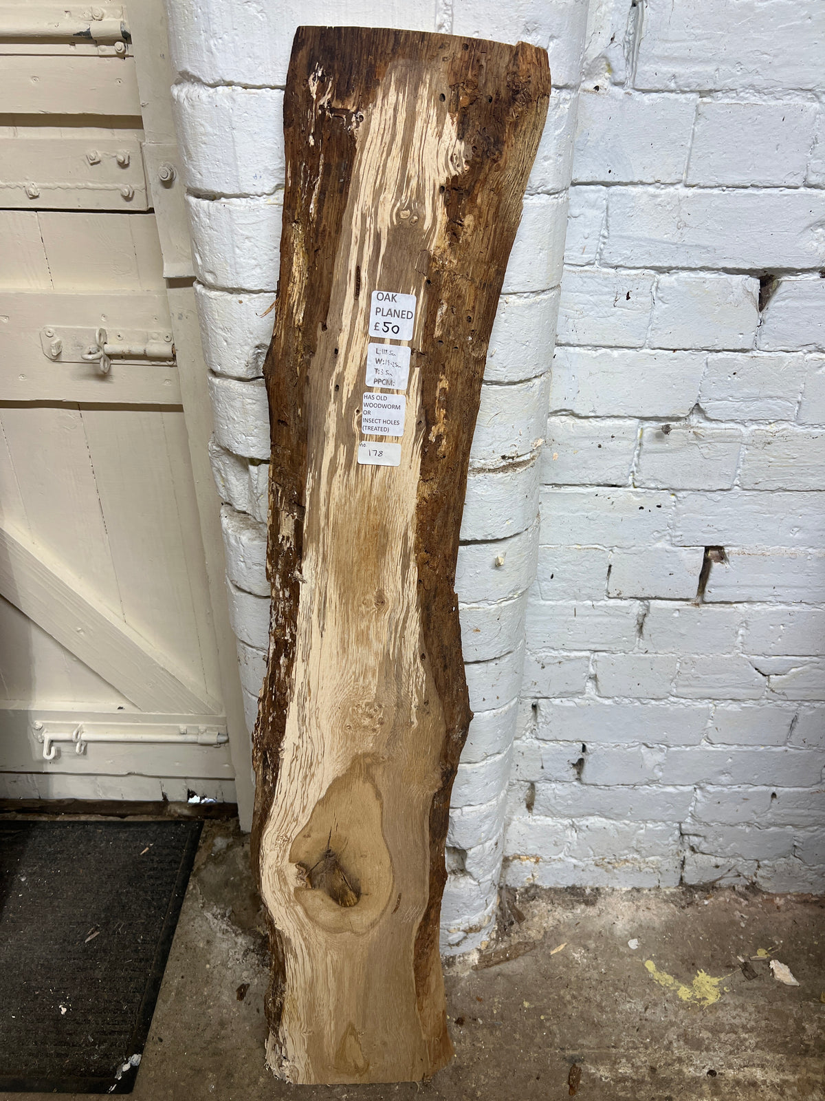 Oak No 178 - 1185x190-250x35mm Planed