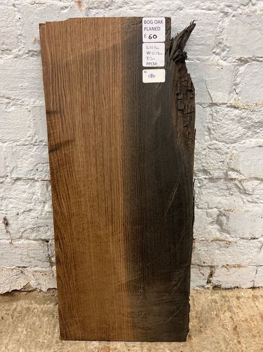 Bog Oak No 180 - 635x220-280x20mm Planed