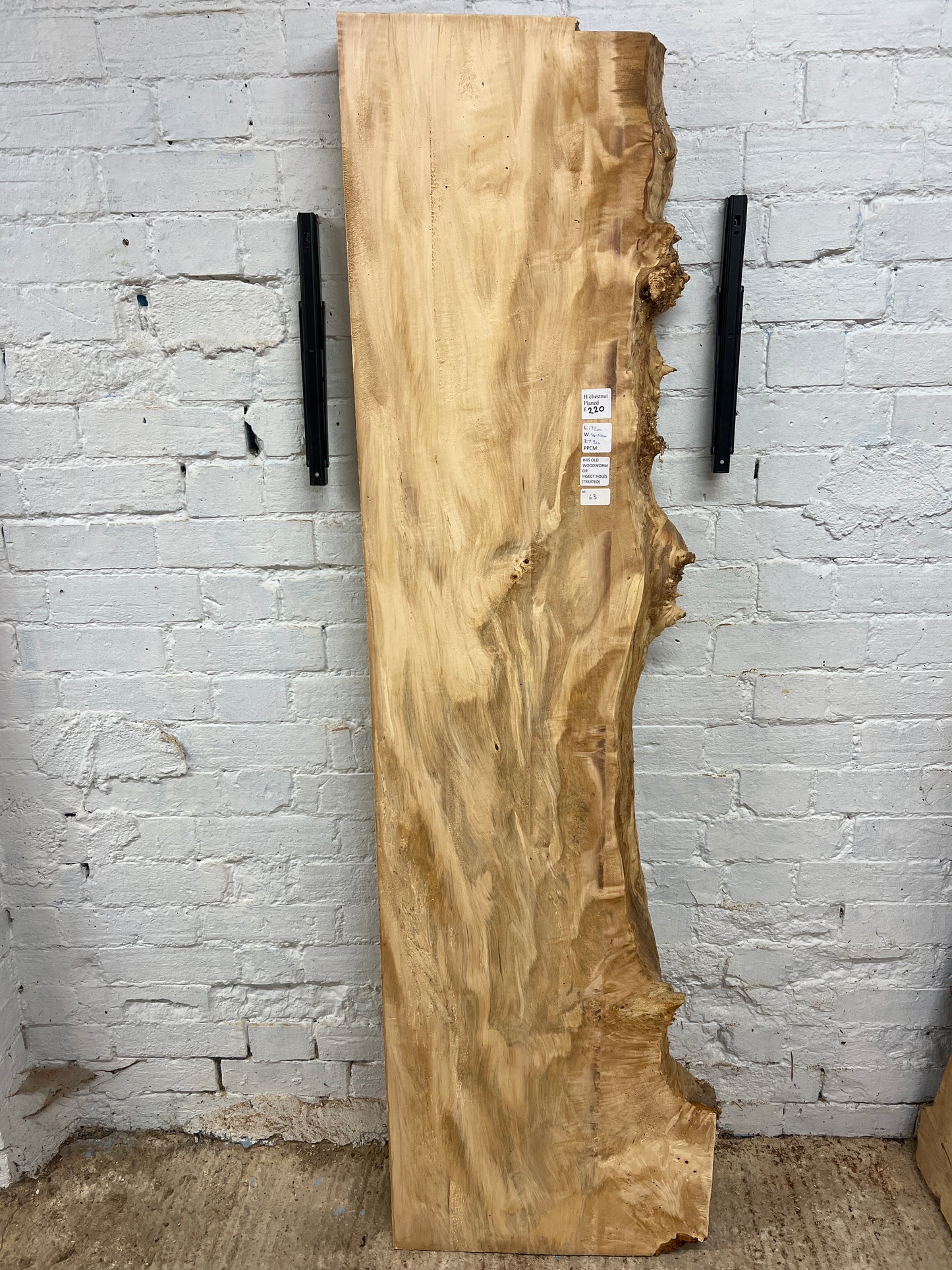 Horse Chestnut No 63 - 1720x340-510x73mm Planed
