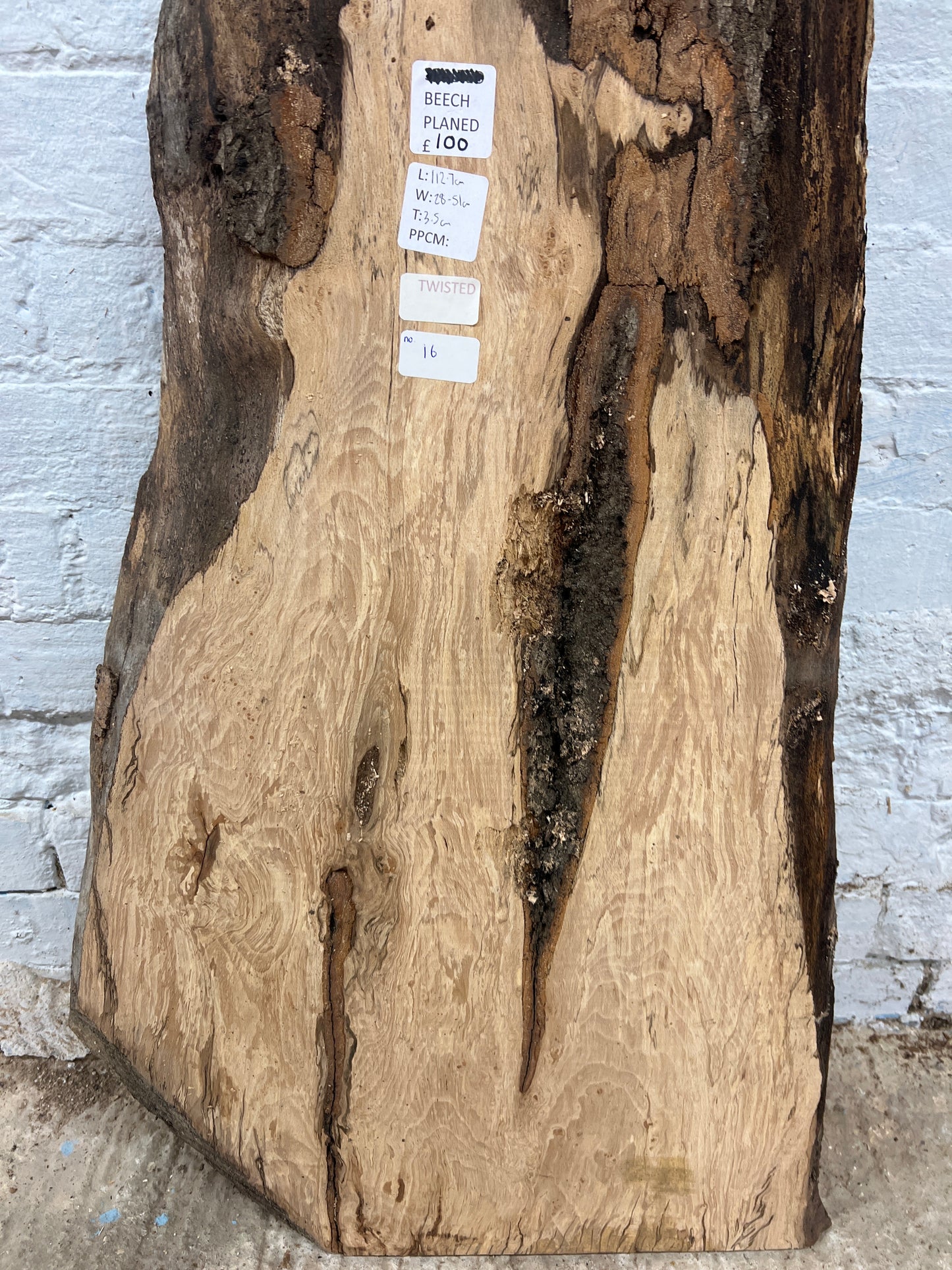 Beech No 16 - 1127x280-510x35mm Planed