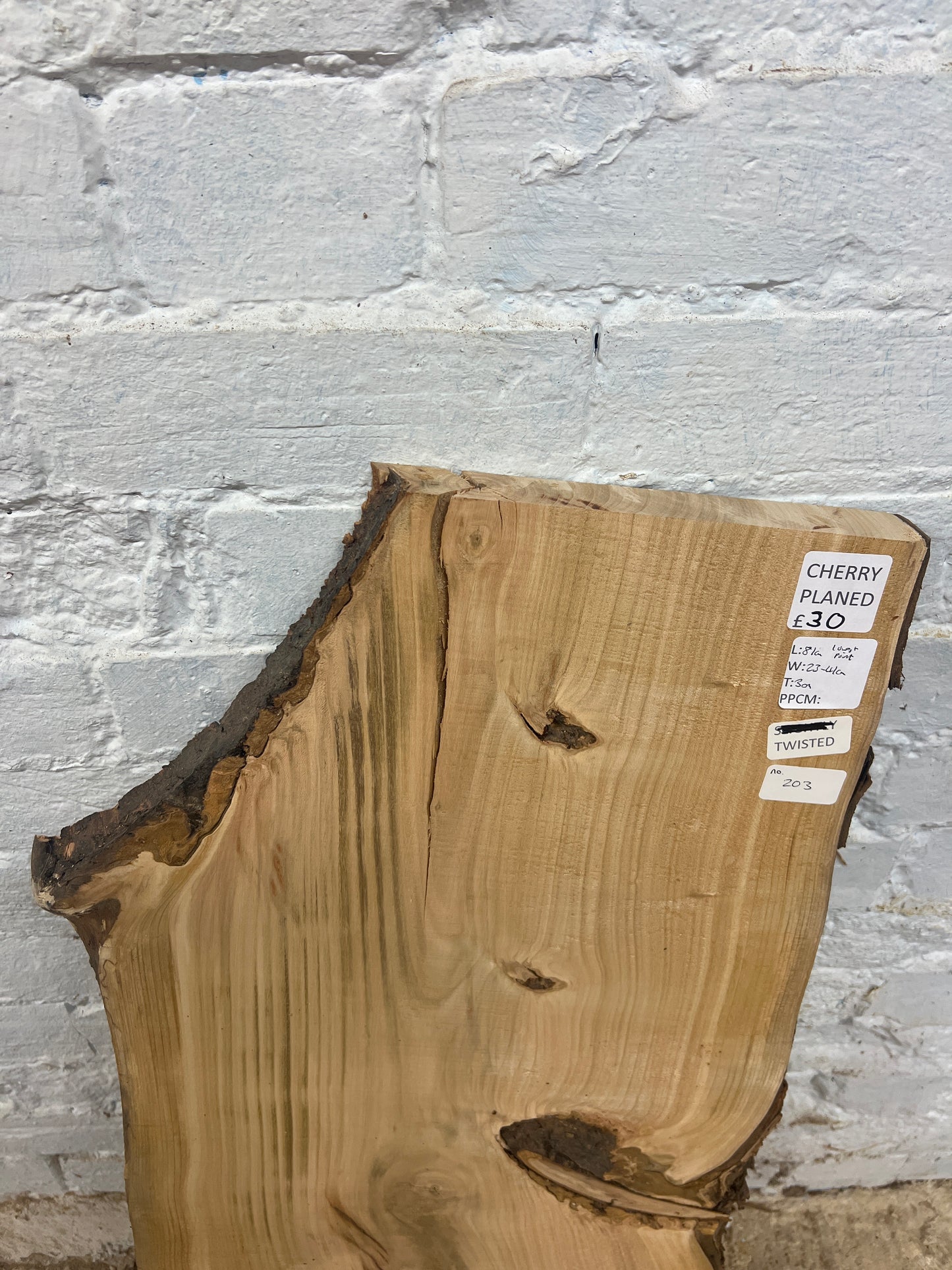 Cherry No 203 - 810x230-410x30mm Planed