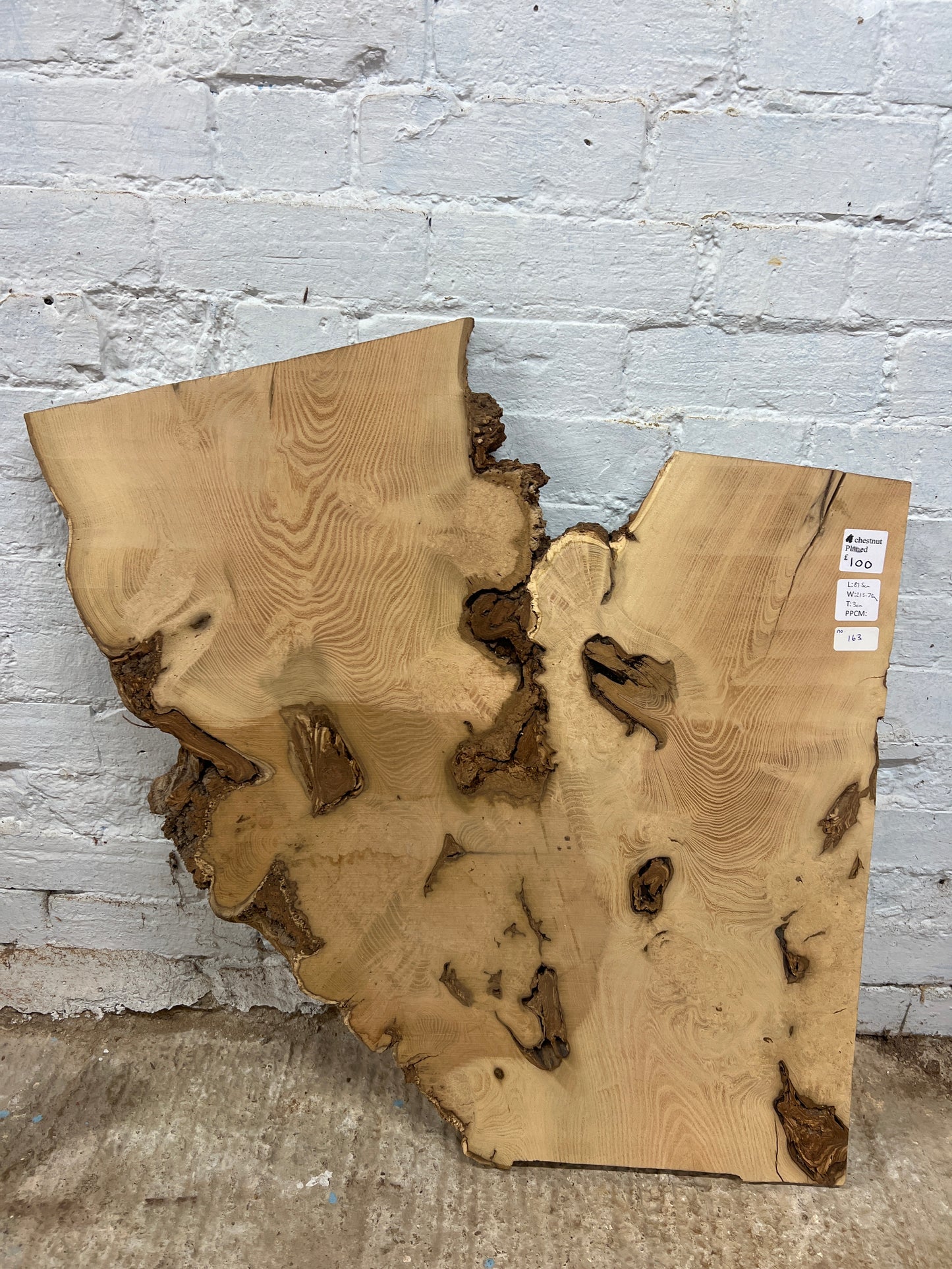 Chestnut No 163 - 815x215-730x30mm Planed