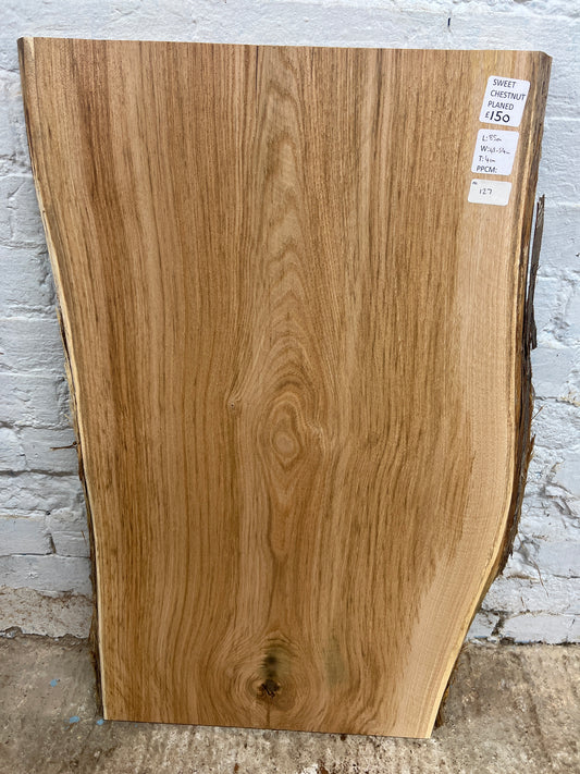 Sweet Chestnut No 127 - 850x490-540x40mm Planed
