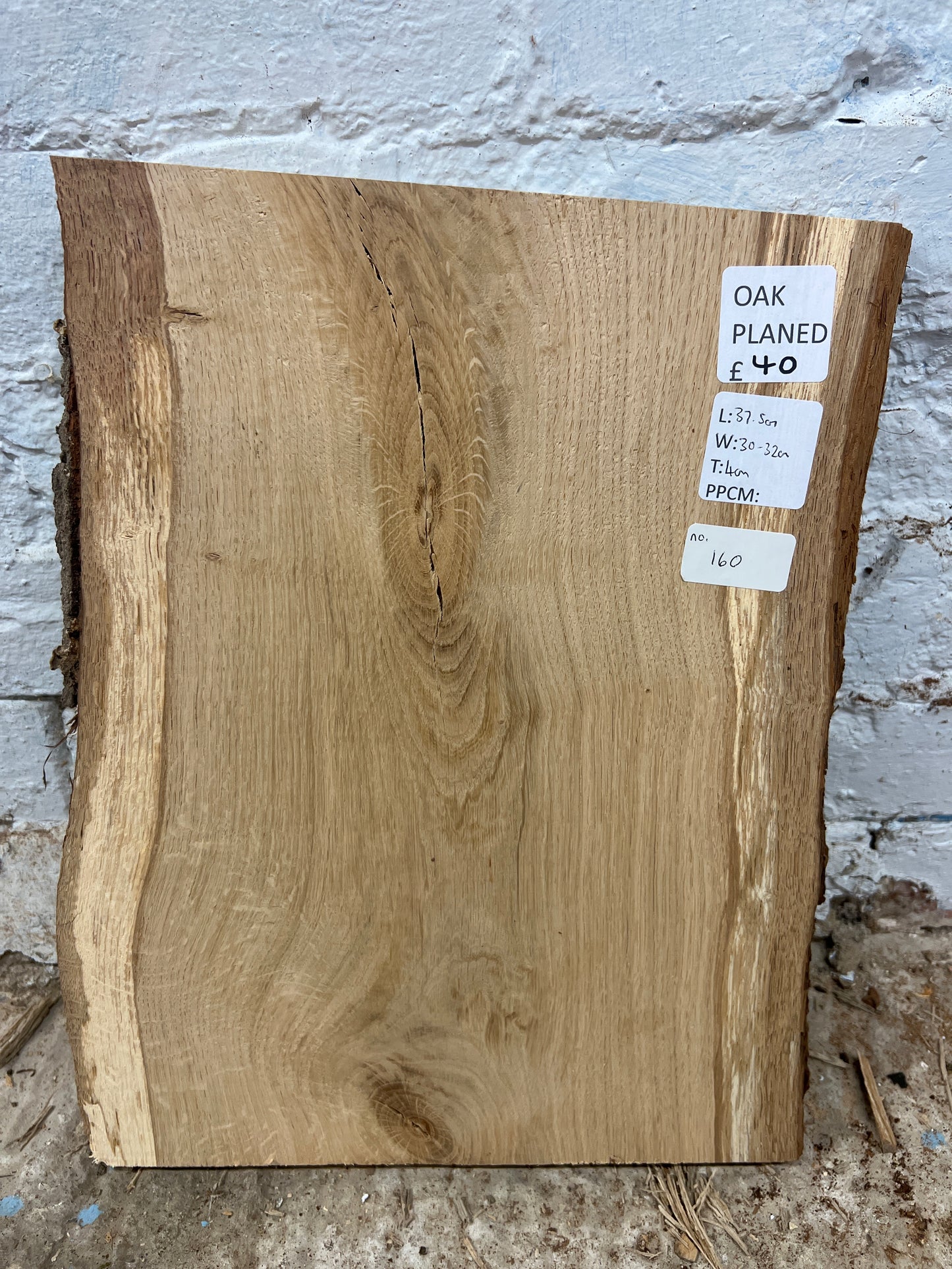 Oak No 160 - 375x300-320x40mm Planed