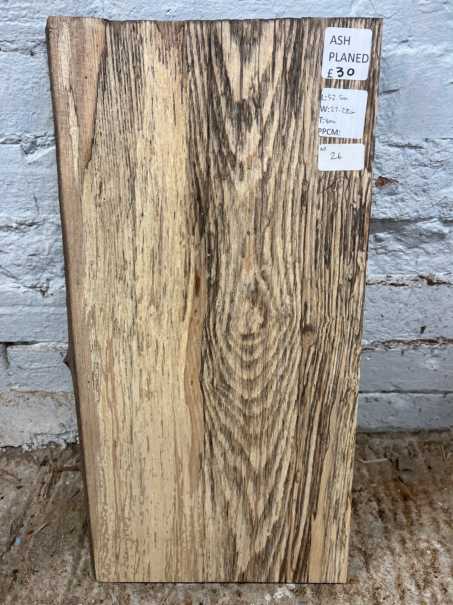 Ash No 26 - 525x270-280x40mm Planed