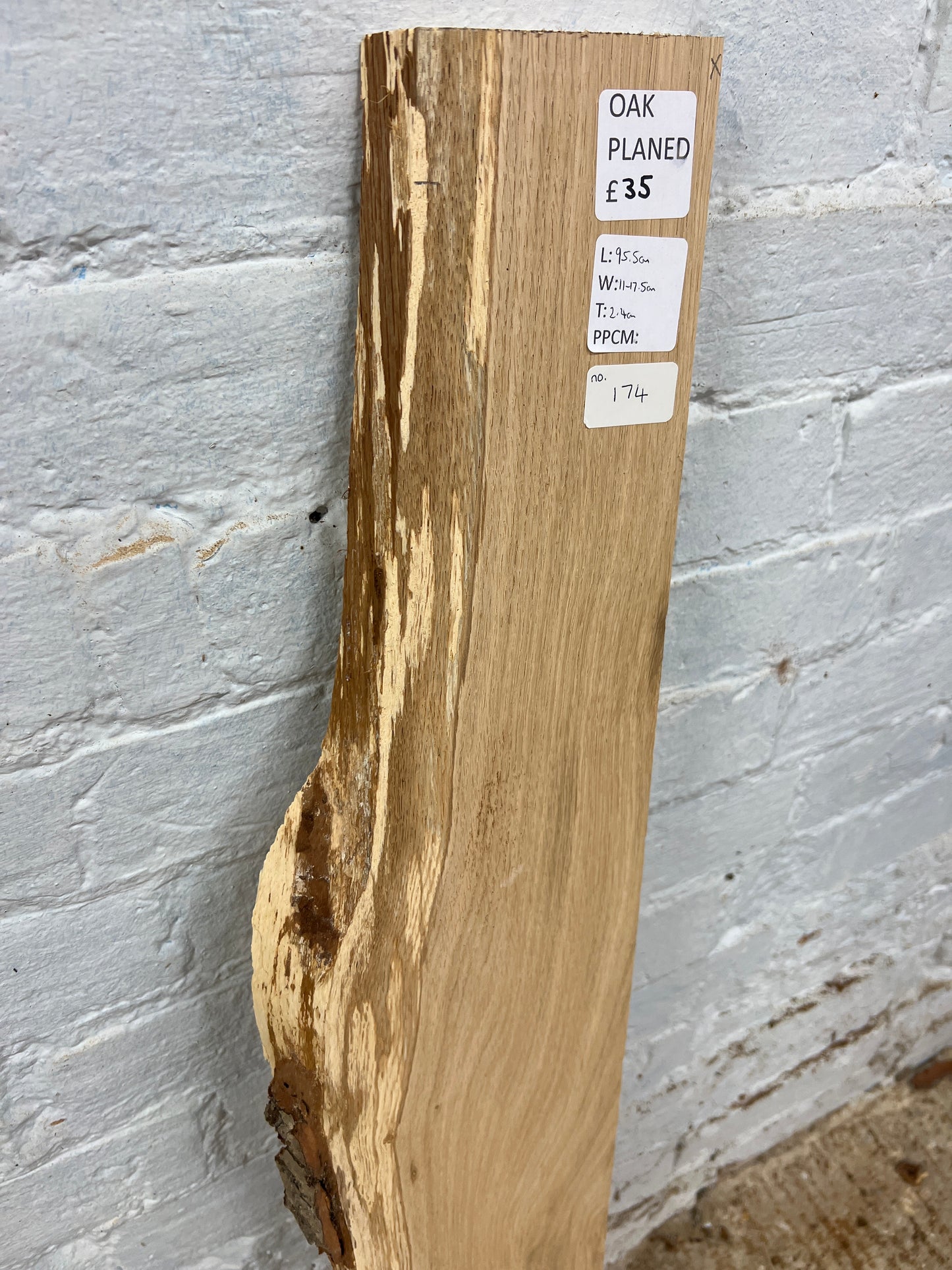 Oak No 174 - 955x110-175x24mm Planed