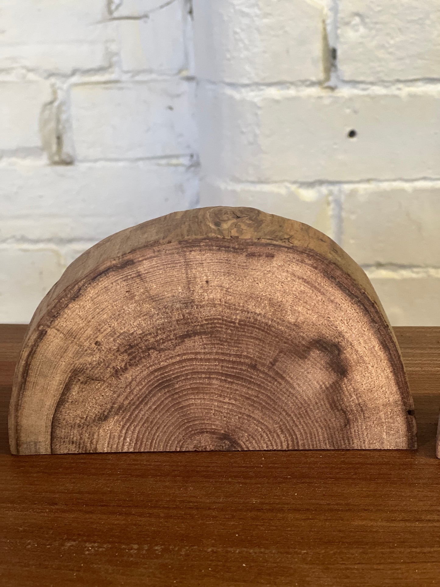 Elm half round - 160x90x40mm Sanded and Oiled
