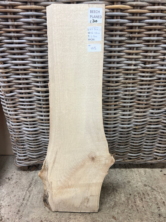 Beech No 96 - 653x160-230x25mm Planed