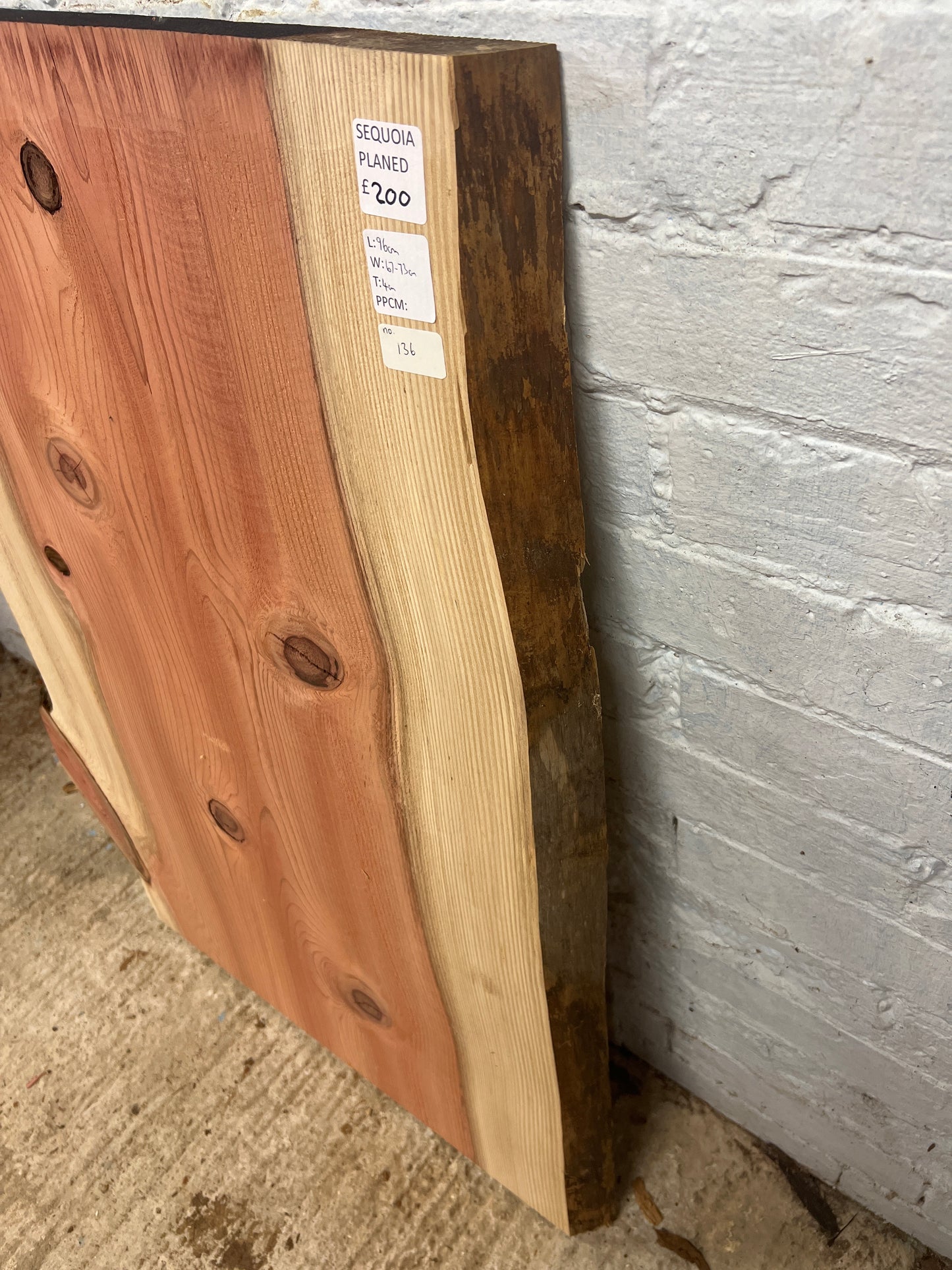 Sequoia No 136 - 960x670-730x40mm Planed