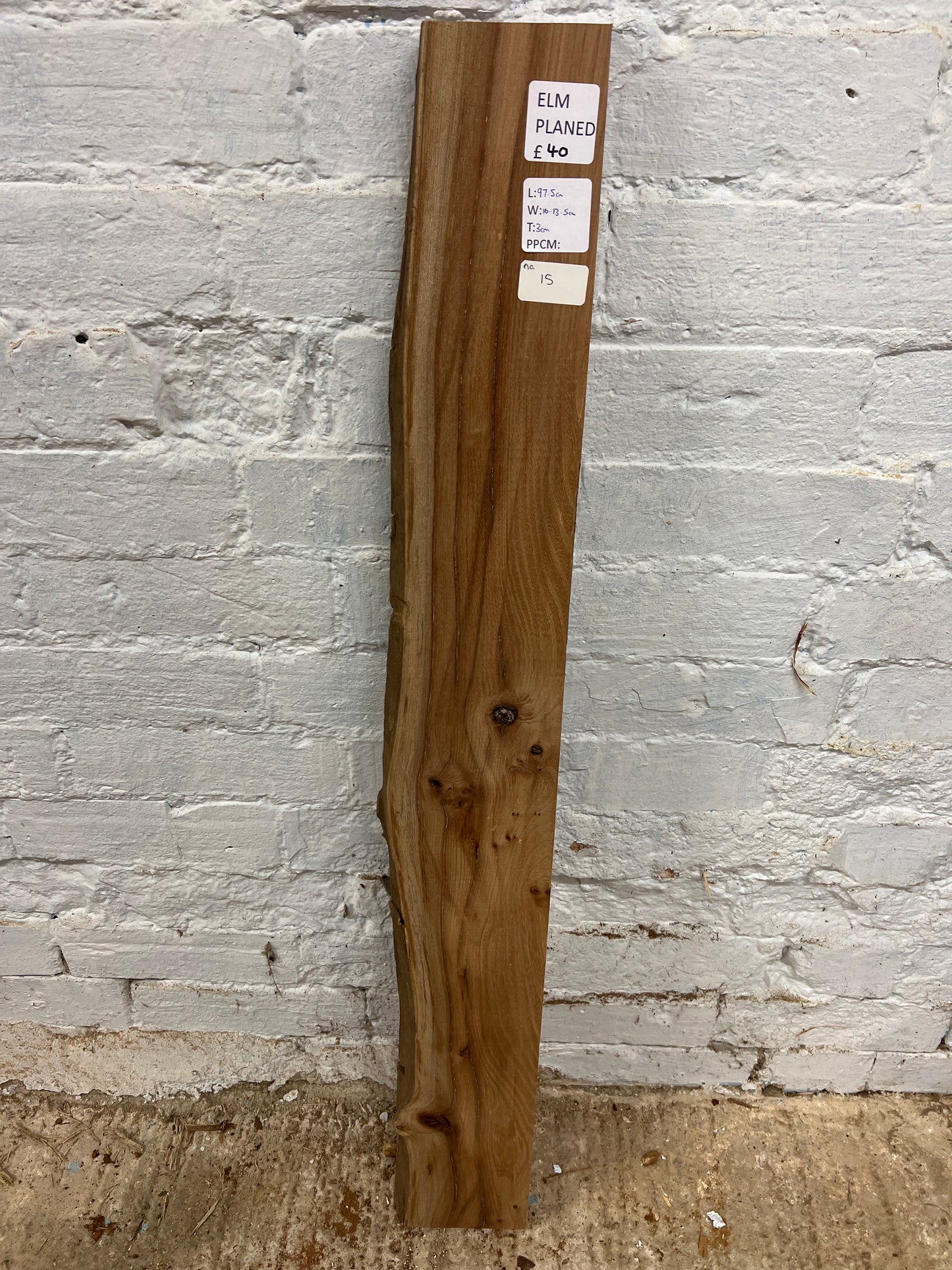 Elm No 15 - 975x100-135x30mm Planed