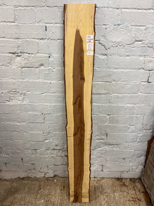Elm No 77 - 1325x140-170x25mm Planed