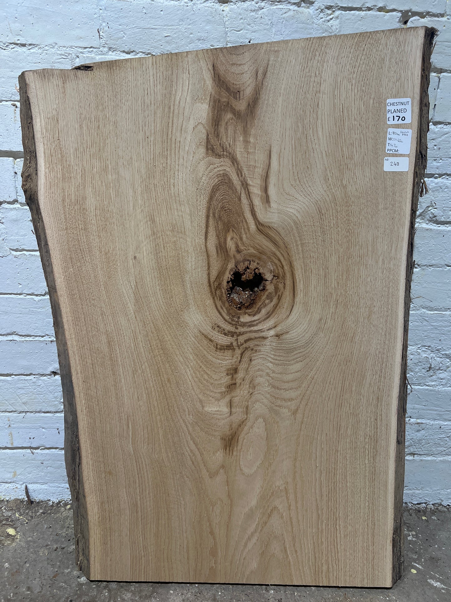 Chestnut No 248 - 800x570-650x43mm Planed