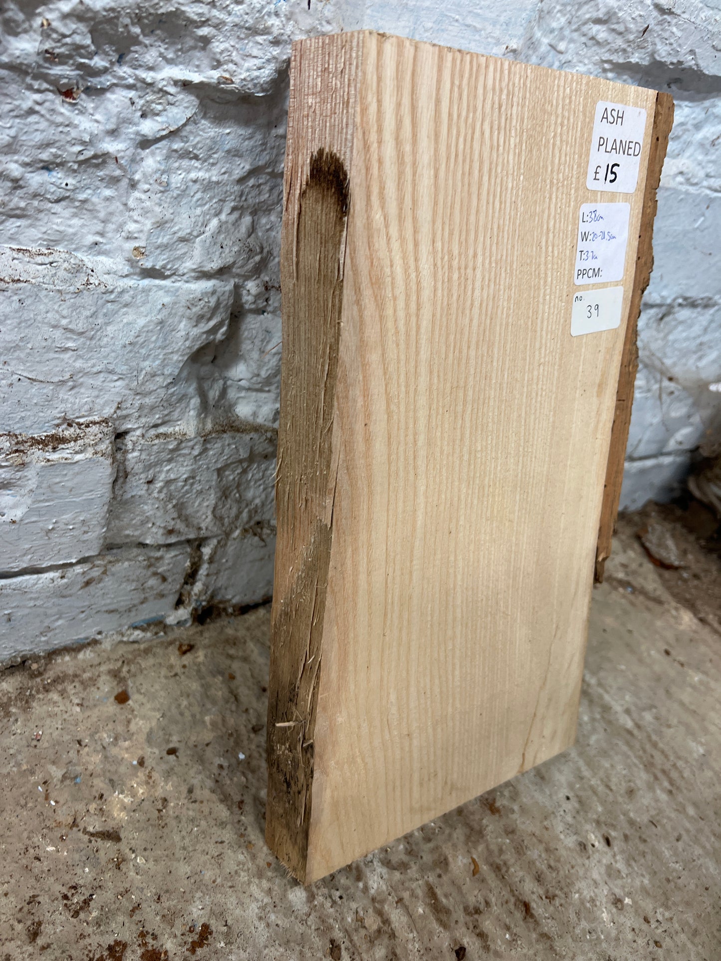 Ash No 39 - 380x200-215x37mm Planed