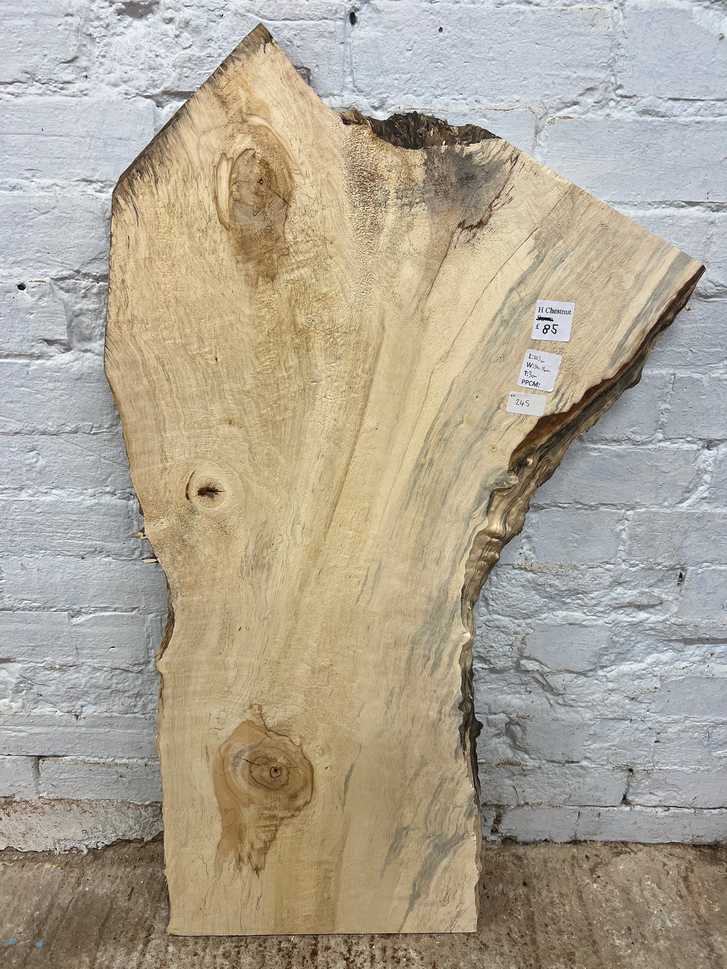 Horse Chestnut No 245 - 1030x340-560x30mm Planed