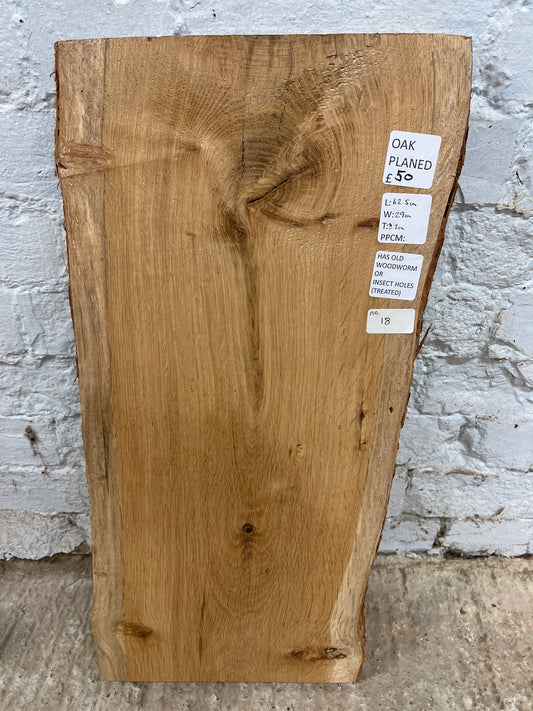 Oak No 18 - 625x290x37mm Planed